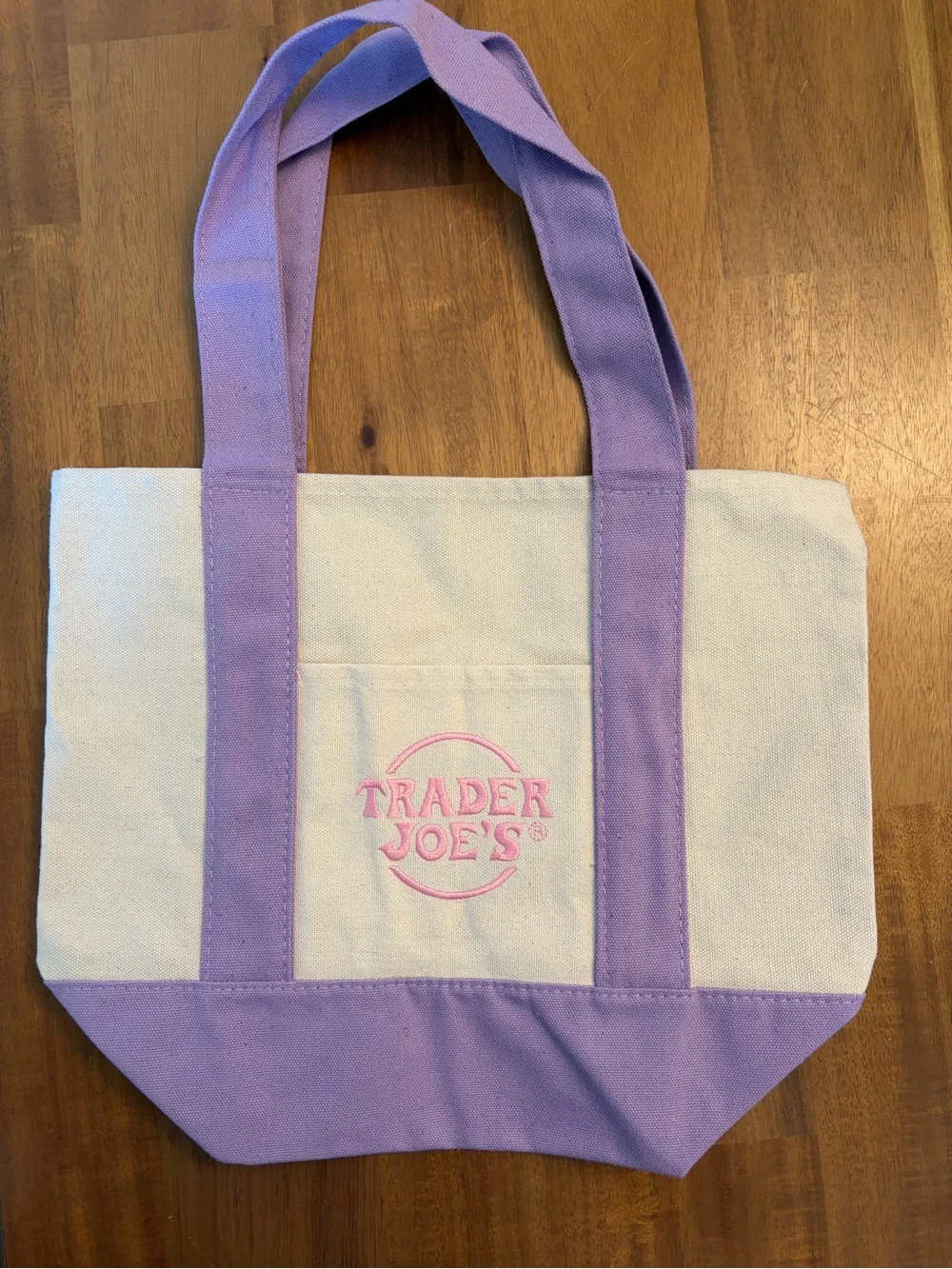 Trader Joe’s Pastel Purple Mini Canvas Tote